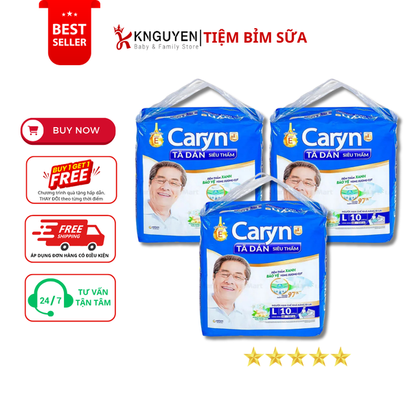  Tã Dán Người Già Siêu Thấm Caryn  - Size L 