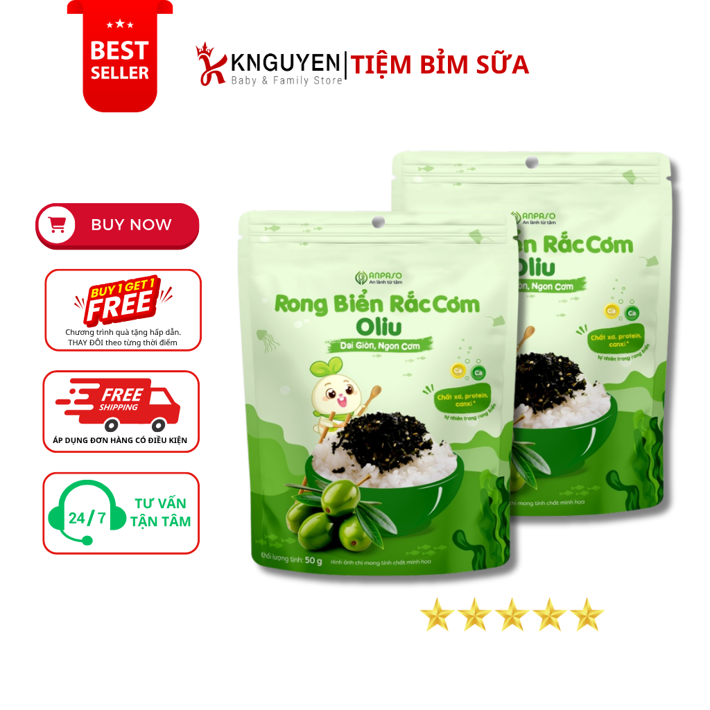  Rong biển rắc cơm Anpaso 50gr 