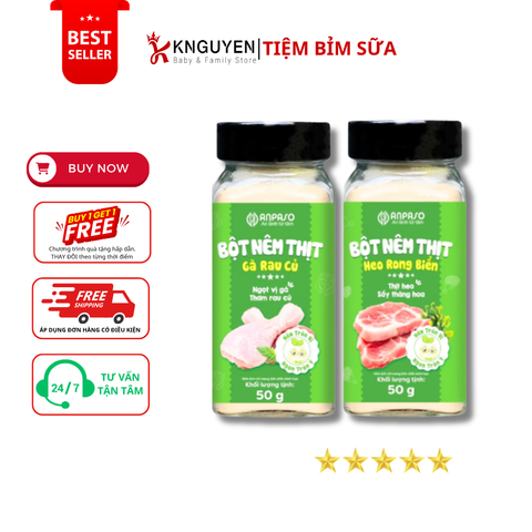  Bột nêm ăn dặm cho bé Anpaso (50g) 