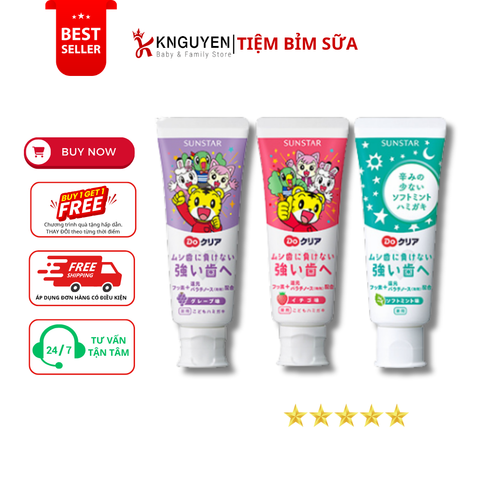  Kem đánh răng cho bé Sunstar 70g 