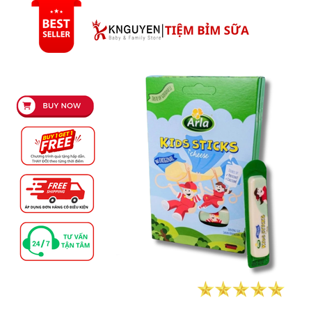  Phô mai que hữu cơ Arla (12x18g) 