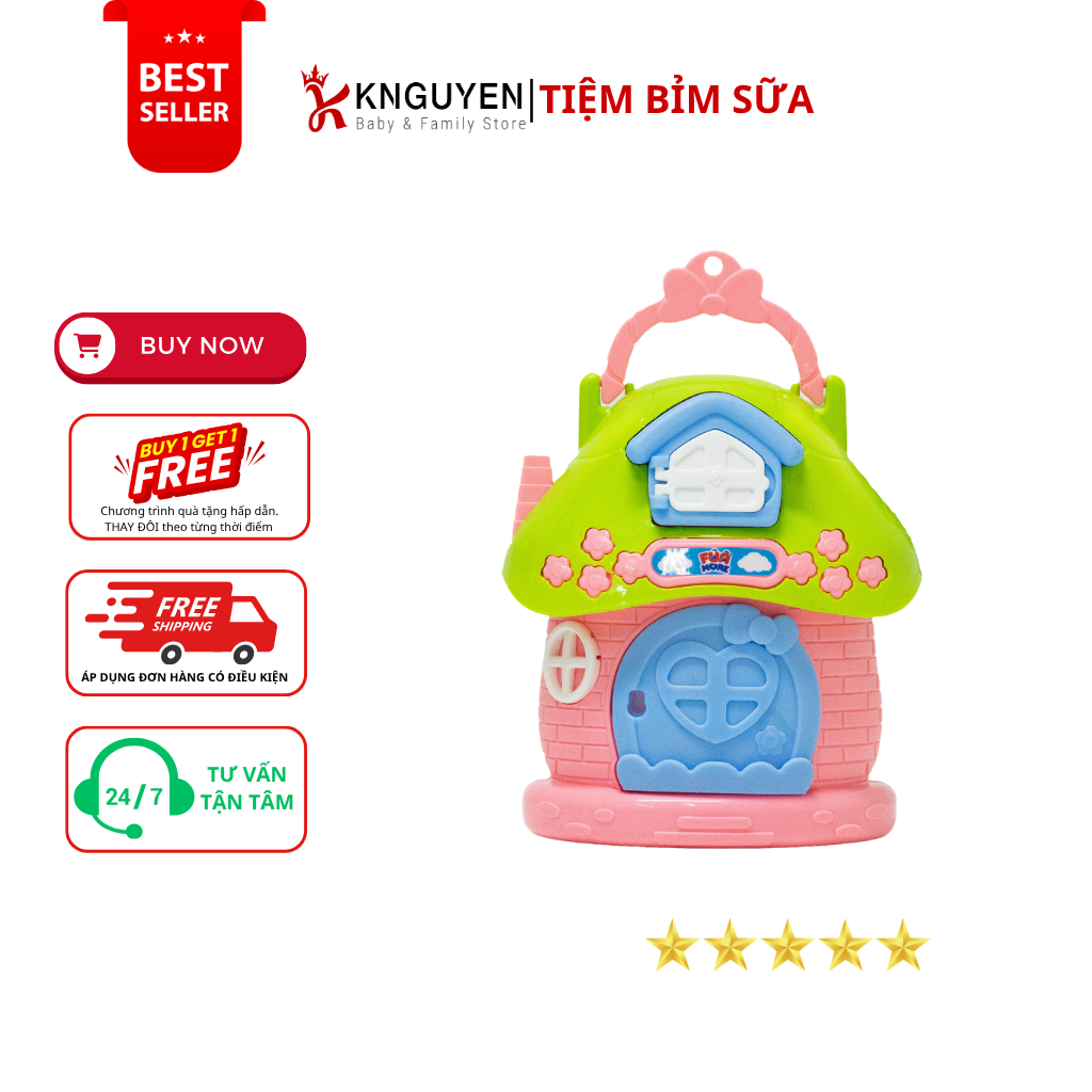  [3Y+] Kẹo đồ chơi ngôi nhà nấm Funmore (10g) 