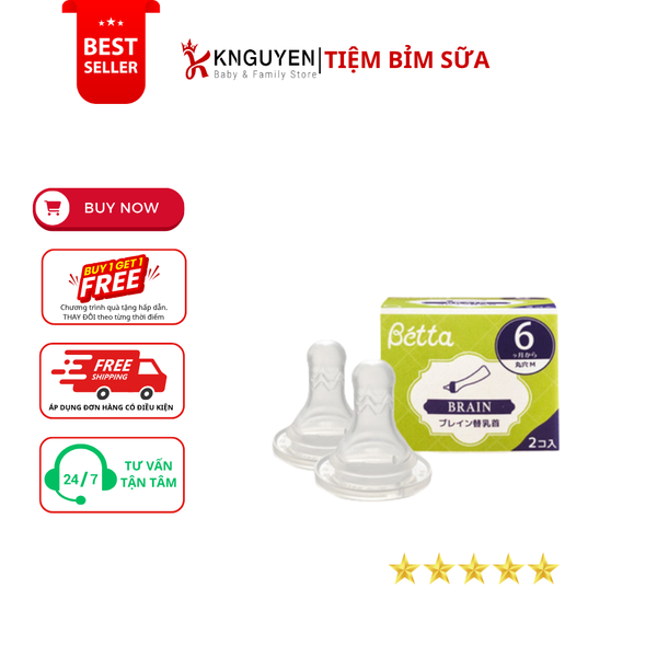  Núm ti silicone thay thế cổ hẹp Beta 