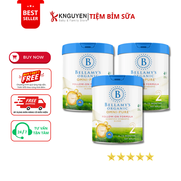 Sữa Công Thức Hữu Cơ Bellamy's OMNI-PURE ( 800g) 