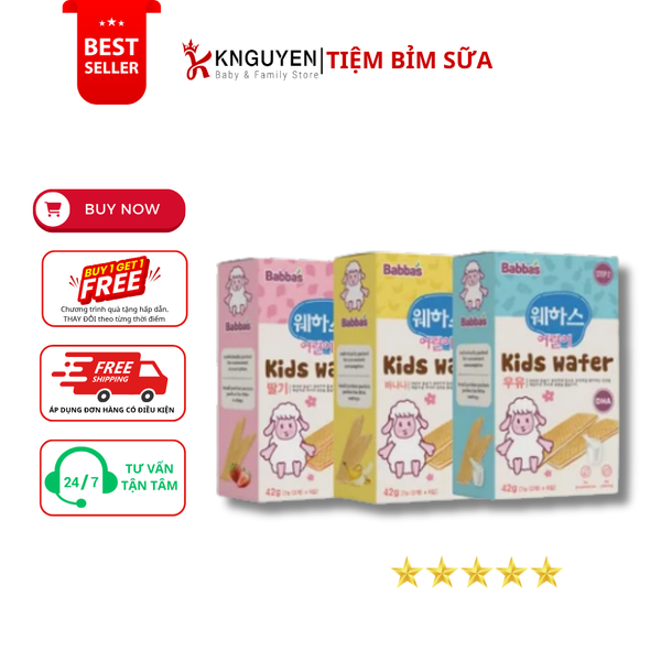  Bánh xốp Babba's (42g) cho bé 8M+ 