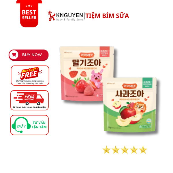  [6M+] Trái cây ivenet sấy lạnh 