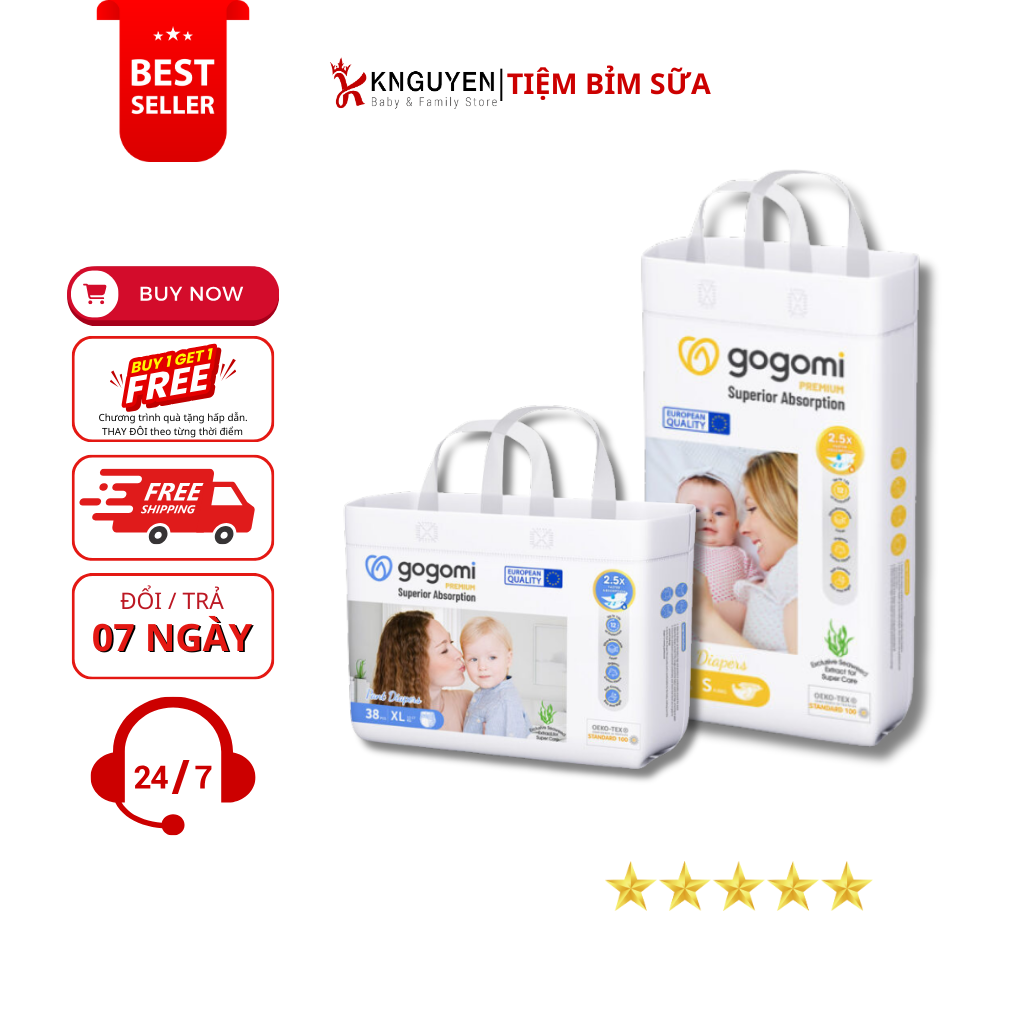  Bỉm Gogomi Premium 