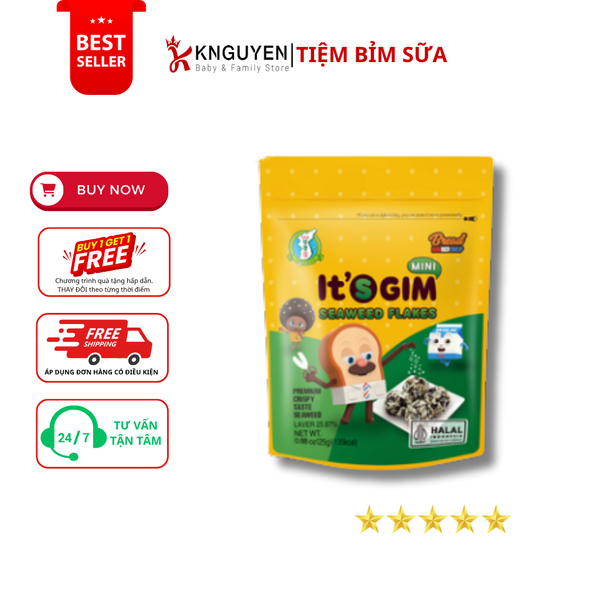  [10M+] Rong biển rắc It's Gim ít muối (25g) 