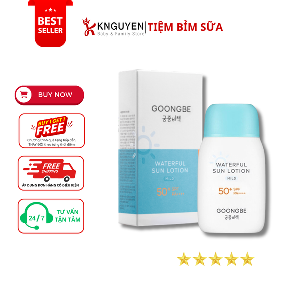  Kem Chống Nắng Goongbe Waterful Sun Lotion Mild SPF50+/PA++++ 80g 