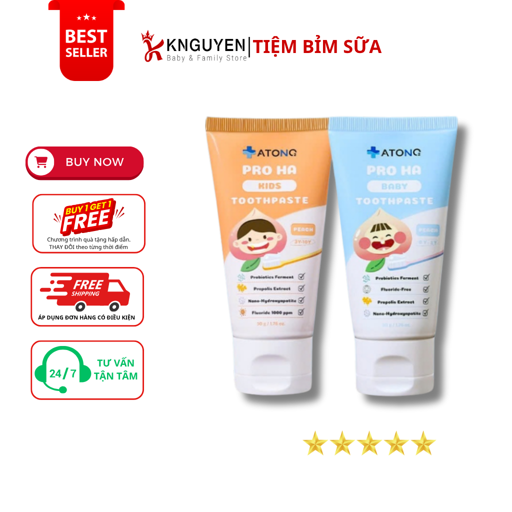  Kem đánh răng lợi khuẩn PRO HA ATONO2 (50g) 