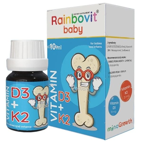  Vitamin D3K2 Rainbovit Baby (10ml) 