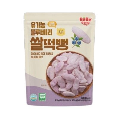  [6M+] Bánh Gạo Hữu Cơ Miếng Bebedang 25g 