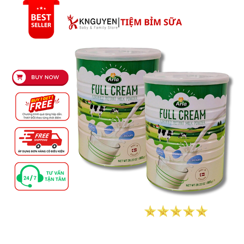  Sữa Tươi Dạng Bột Nguyên Kem Arla Full Cream 800g 