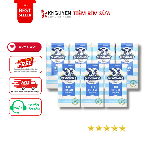 Sữa nước Devondale nguyên kem Úc 