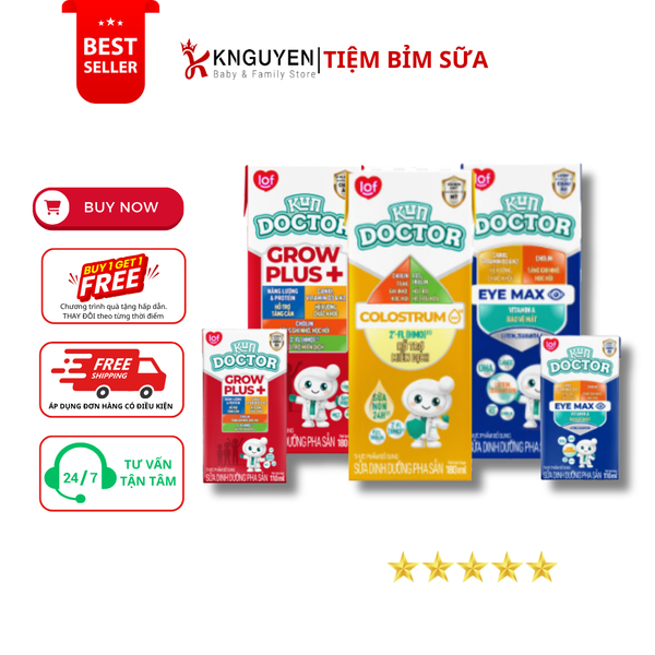  Sữa Dinh Dưỡng Pha Sẵn KUN DOCTOR 180ml 
