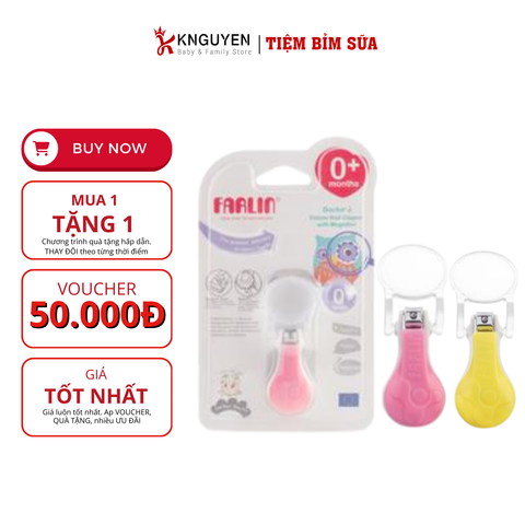  Farlin Dụng cụ cắt móng có kính lúp cao cấp 