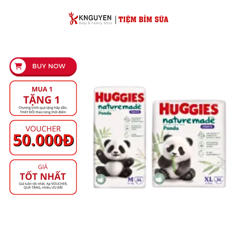  Bỉm Huggies Naturemade Panda 