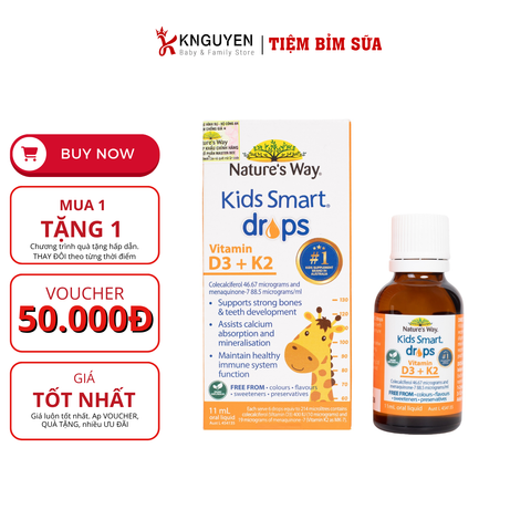  Nature's Way Kids Smart Drops Vitamin D3 + K2 