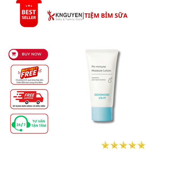  Sữa Dưỡng Ẩm GoongBe Primmune Moisture Lotion 30ml 