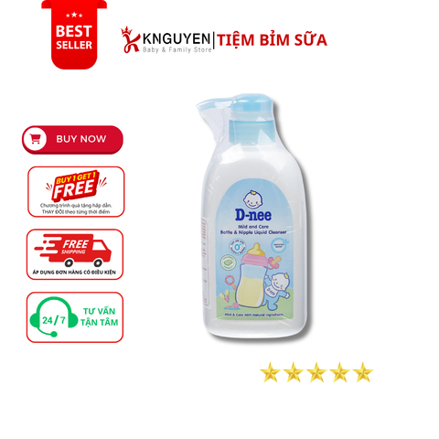  Nước rửa bình sữa và rau quả D-Nee 500ml 