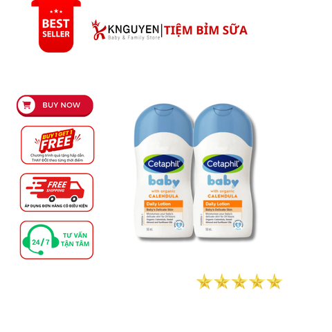  Bộ 2 bước Cetaphil Baby Minisize (50ml) 