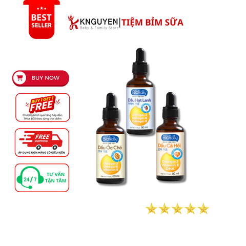  [6M+] Dầu Ăn Dặm BioBaby 100ml Cho Bé 