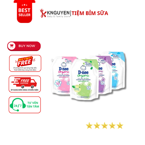  Nước Giặt Dnee Organic Dạng Túi 3.6L 