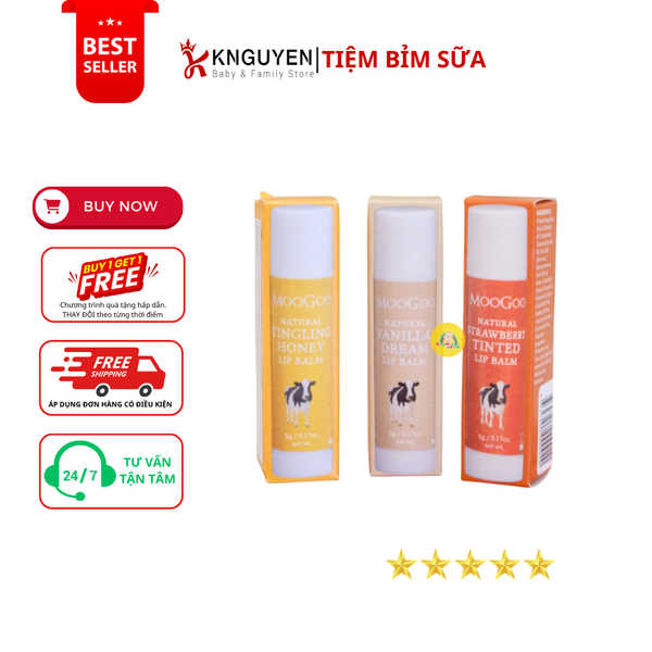  Son dưỡng môi Moogoo 