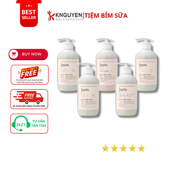  Sữa Tắm Hương Thơm Nước Hoa Jmella In France Body Wash 500ML 