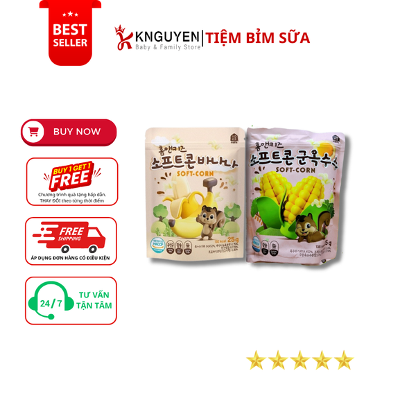  Bánh Bỏng Soft Corn Home&Kids 25g 