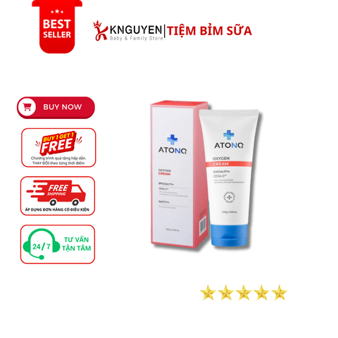 Kem Dưỡng Ẩm Hữu Cơ Chuyên Biệt Oxygen Atono2 Cho Bé, 160G (0M+) 