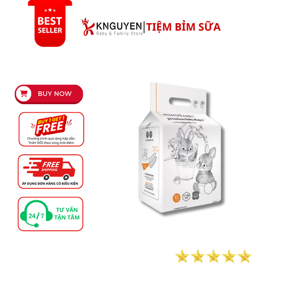  Khăn giấy khô Momo Rabbit (200 tờ) 