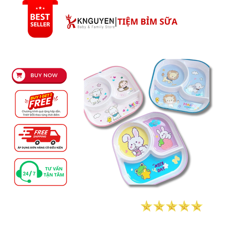  Khay ăn dặm 3 ngăn Honper 2409 