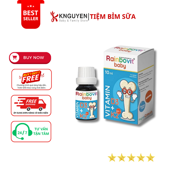  Vitamin D3K2 Rainbovit Baby (10ml) 