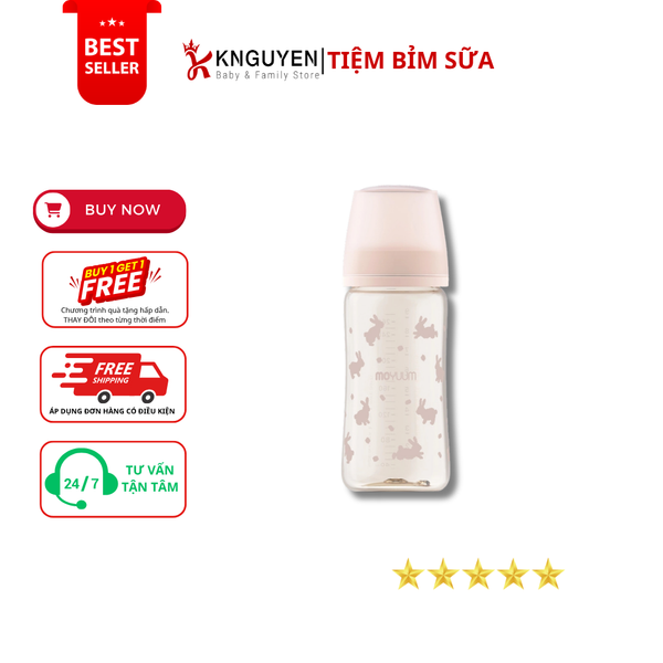  Bình sữa PPSU Moyuum Hàn Quốc thế hệ 3 
