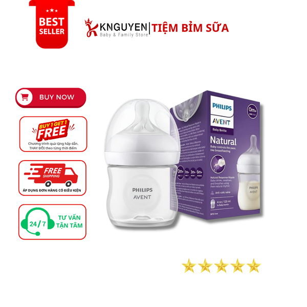  Bình sữa Philips Avent Natural Response 125ml 