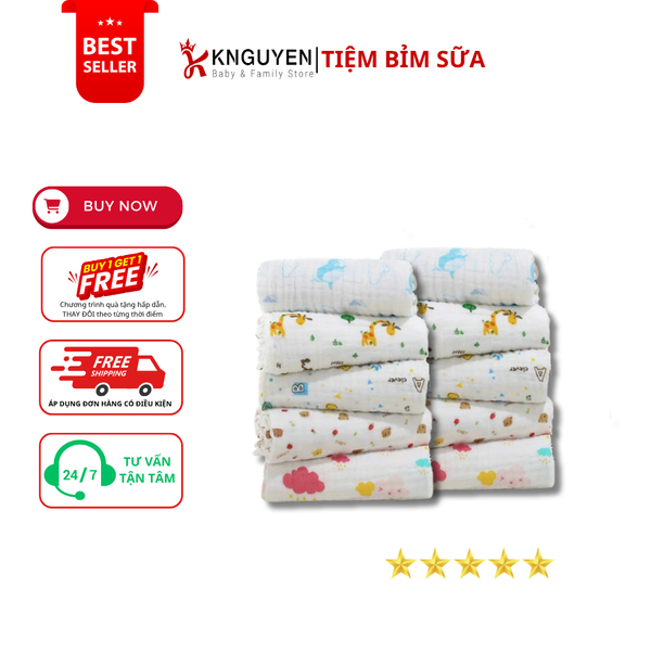  Chăn Aden 4 Lớp Họa Tiết Ngộ Nghĩnh Cho Bé 