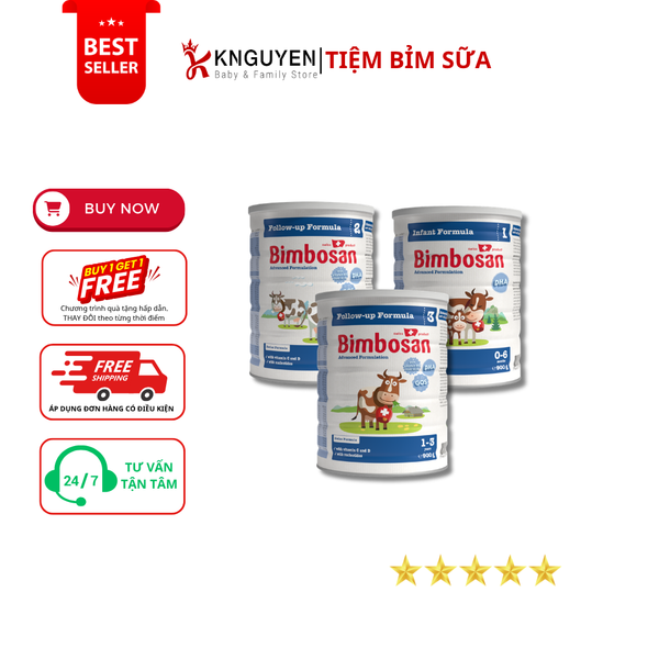  Sữa Bột Sinh Học Bimbosan  Thụy Sĩ (900g) 
