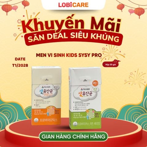  Men Vi Sinh Kids Sysy Pro 20 gói 