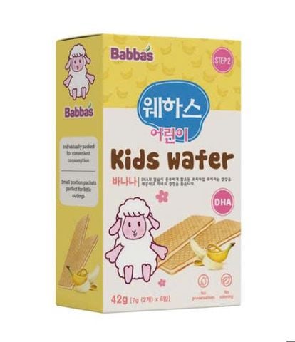  Bánh xốp Babba's (42g) cho bé 8M+ 