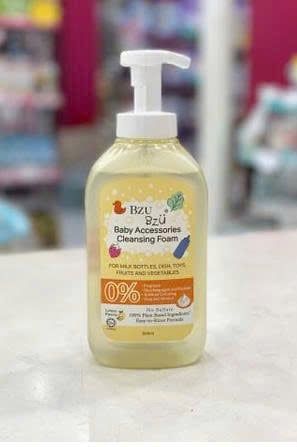  Chai Nước Rửa Bình Bzu -500ML ( tặng kèm Túi nước rửa bình tạo bọt 400ml) 