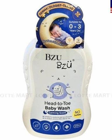  Sữa tắm gội toàn thân dành cho em bé BZU BZU 600ml ( Tặng kèm sữa tắm gội toàn thân trẻ sơ sinh 200ml) 