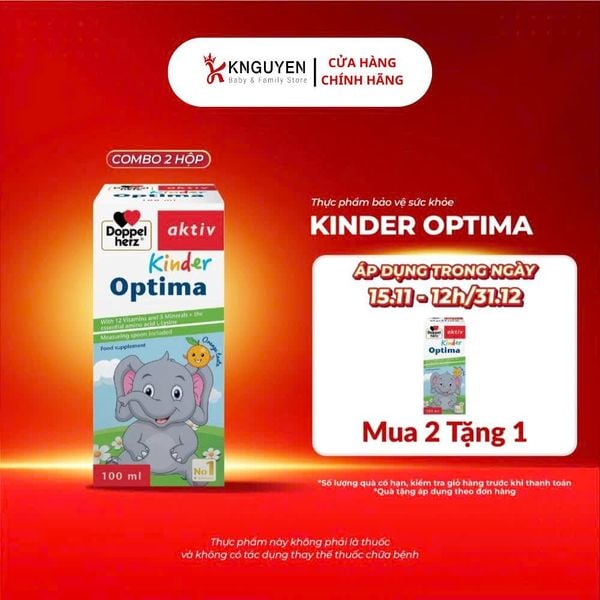  Doppelherz Kinder Optima – Bổ Sung Vitamin Và Khoáng Chất (100ml) 