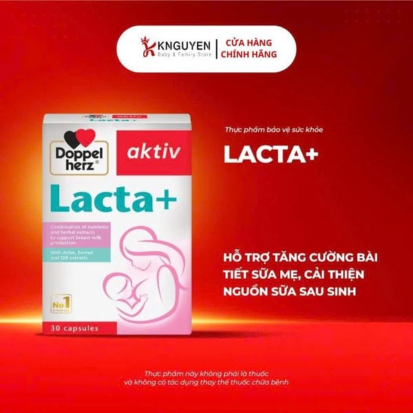  Viên Uống Cải Thiện Sữa Mẹ Lacta Doppelherz Hộp 30 Viên 