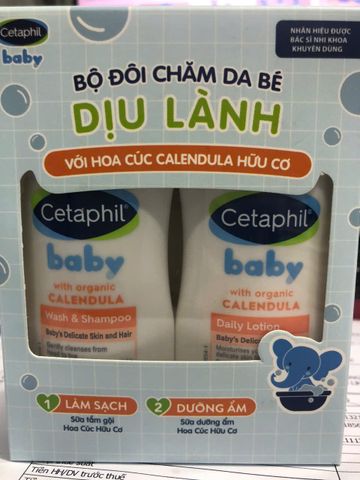  Bộ 2 bước Cetaphil Baby Minisize (50ml) 