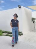  Quần Jeans thêu tay Cúc Quỳnh 