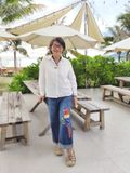  Quần Jeans thêu tay Vẹt Scarlet 