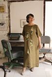  Đầm linen thêu tay Pansee - Oliu 