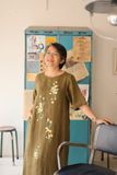 Đầm linen thêu tay Pansee - Oliu 