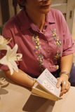  Áo chemise linen thêu tay Hồng Sao - Hồng Chiều 